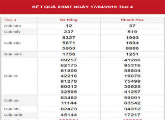 Thống kê XSMT – Dự đoán KQXSMT thứ 4 ngày 24/04/2019 xsmt