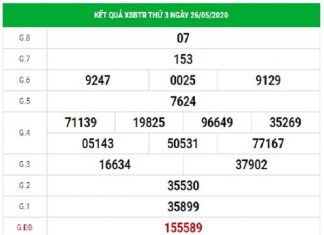 Dự đoán xổ số Bến Tre ngày 2/6/2020 thứ 3 hôm nay