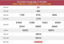 Dự đoán XSBD 7/8/2020 chốt KQXS Bình Dương thứ 6