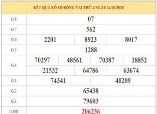Dự đoán XSDN ngày 21/10/2020 – Dự đoán xổ số Đồng Nai chính xác nhất Dự đoán XSDN ngày 21/10/2020 dựa vào phân tích KQXSDN thứ 4 tuần trước