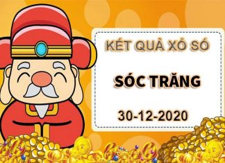 Dự đoán xổ số Sóc Trăng thứ 4 ngày 30/12/2020