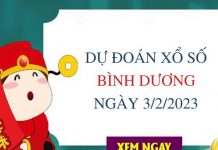 Dự đoán KQXS Bình Dương ngày 3/2/2023 thứ 6 hôm nay