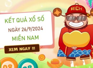 Thống kê XSMN 26/9/2024 chốt xỉu chủ đài miền Nam